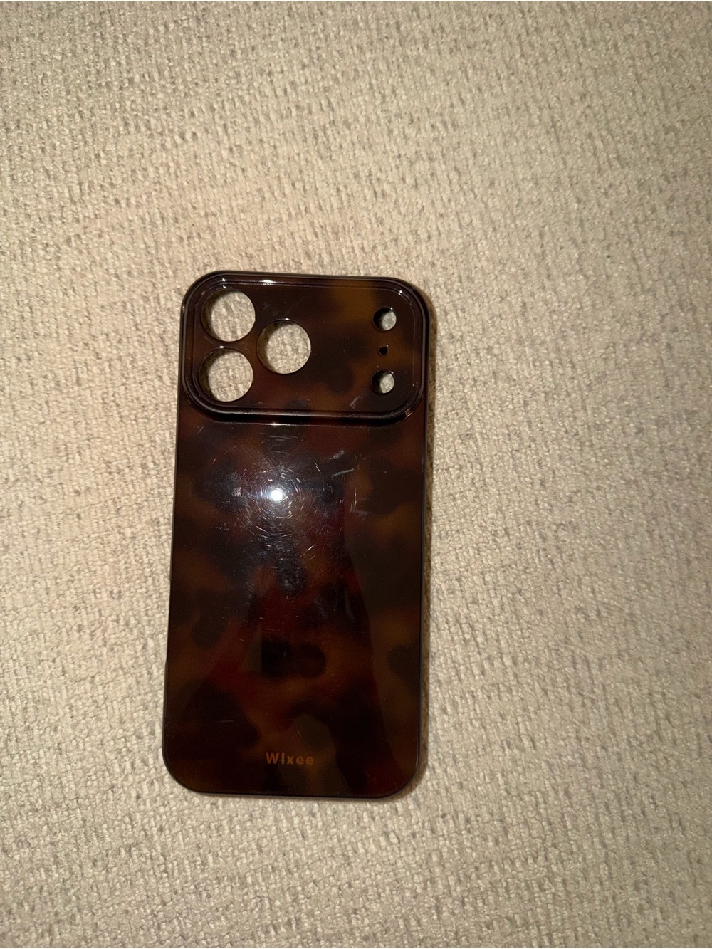 Tortoiseshell Brown Gloss Phone Case - Slim Camera Cover